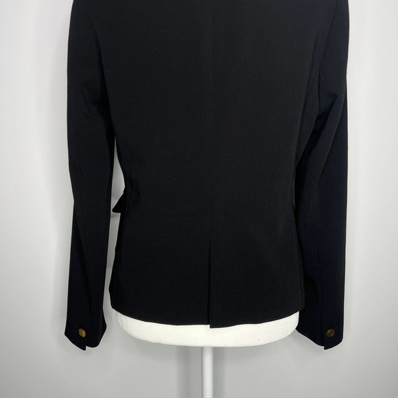Uniqlo Classic Black Blazer Jacket with Gold Button Front Size Medium - Picture 8 of 12